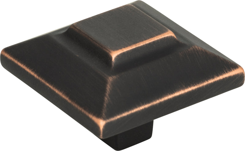 Trocadero Large Square Knob 1 1/2 Inch Venetian Bronze