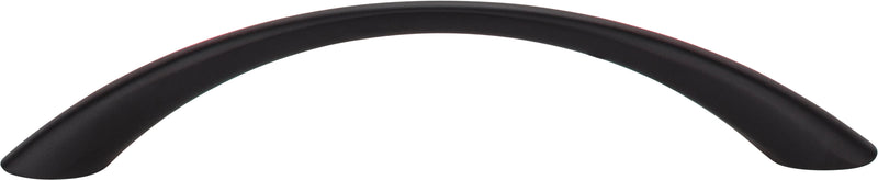 128 mm Center-to-Center Black Arched Verona Cabinet Pull