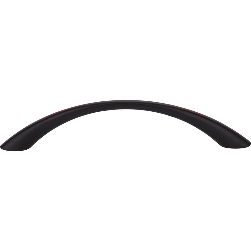 128 mm Center-to-Center Black Arched Verona Cabinet Pull