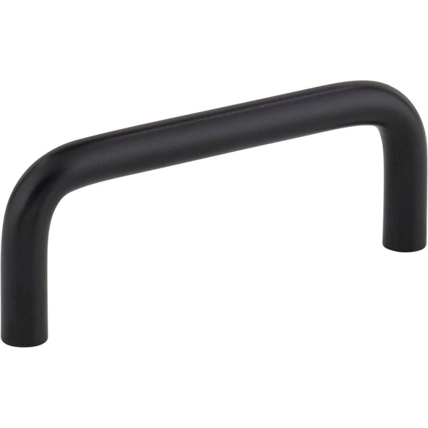 3" Center-to-Center Matte Black Torino Cabinet Wire Pull