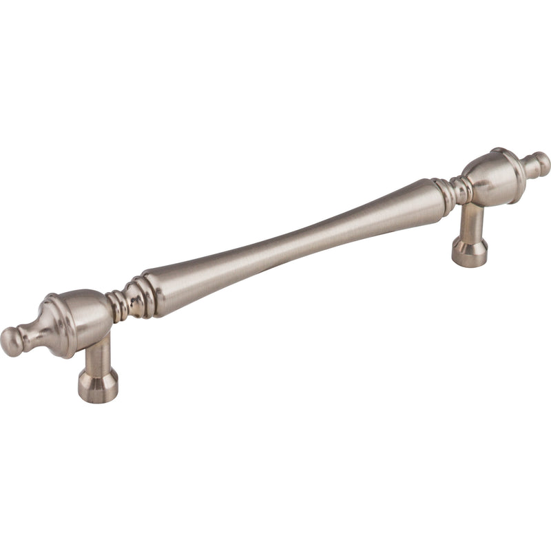 Somerset Finial Pull 7 Inch (c-c) Brushed Satin Nickel