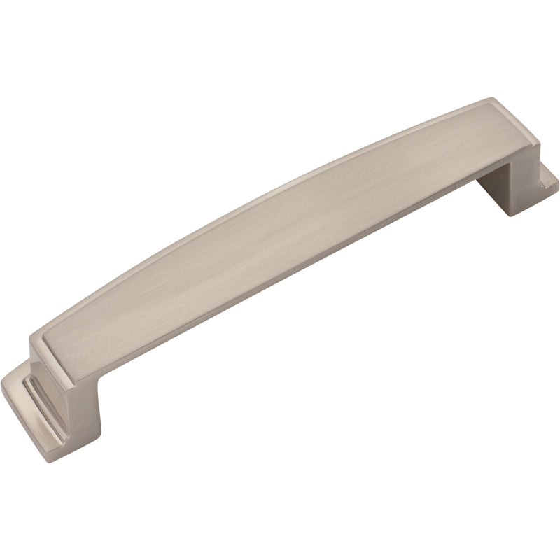 128 mm Center Satin Nickel Square-to-Center Square Renzo Cabinet Cup Pull