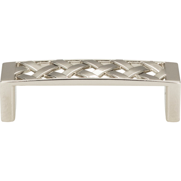 Lattice Pull 3 Inch (c-c) Polished Nickel