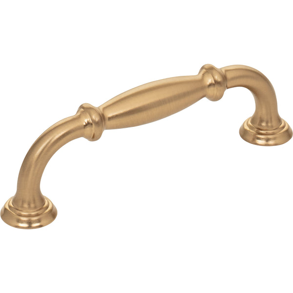 96 mm Center-to-Center Satin Bronze Tiffany Cabinet Pull