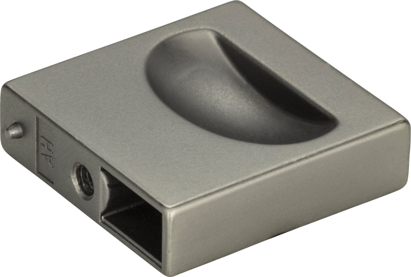 Thin Square Knob 1 1/4 Inch Slate