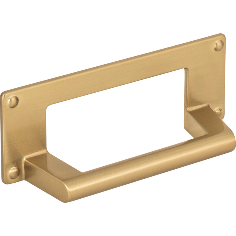 Bradbury Cup Pull 3 Inch (c-c) Warm Brass