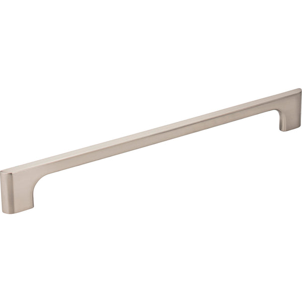 224 mm Center-to-Center Satin Nickel Asymmetrical Leyton Cabinet Pull