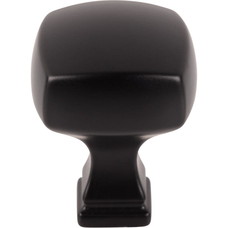 1-1/8" Overall Length Matte Black Square Audrey Cabinet Knob