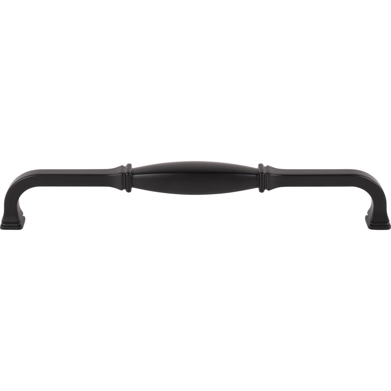 18" Center-to-Center Matte Black Audrey Appliance Handle