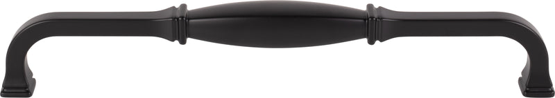 12" Center-to-Center Matte Black Audrey Appliance Handle