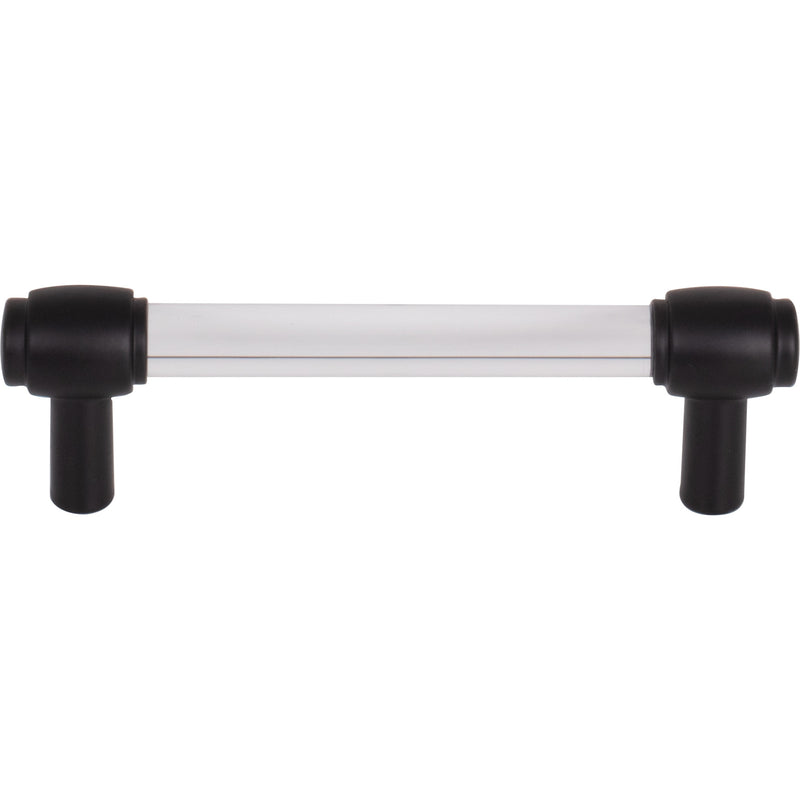 96 mm Center-to-Center Matte Black Carmen Cabinet Bar Pull