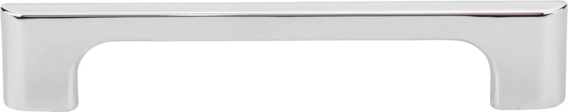 128 mm Center-to-Center Polished Chrome Asymmetrical Leyton Cabinet Pull