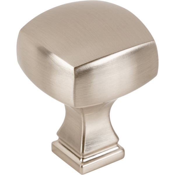 1-1/8" Overall Length Satin Nickel Square Audrey Cabinet Knob