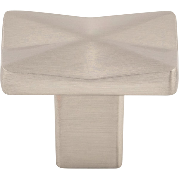 Quilted Knob 1 1/4 Inch Brushed Satin Nickel