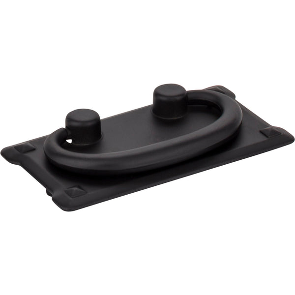 3" Center-to-Center Matte Black Rectangle Verona Cabinet Drop Pull