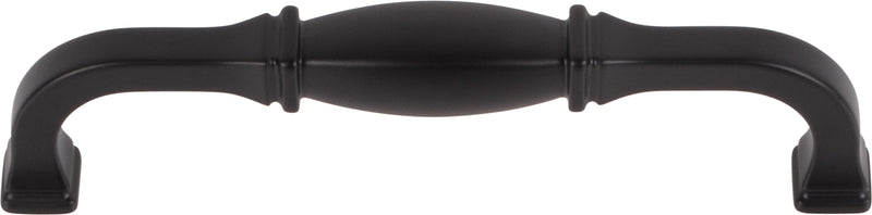 128 mm Center-to-Center Matte Black Audrey Cabinet Pull