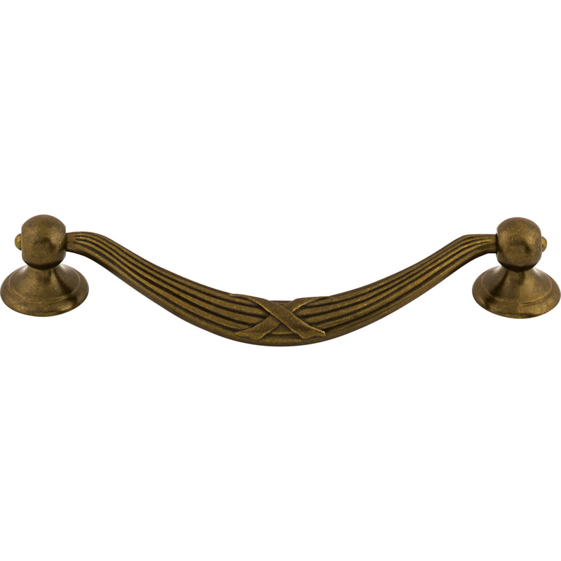 Ribbon & Reed Drop Pull 5 1/16 Inch (c-c) German Bronze