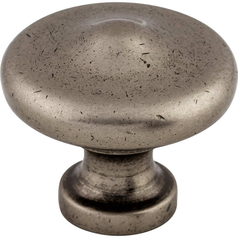 Peak Knob 1 5/16 Inch Pewter Antique