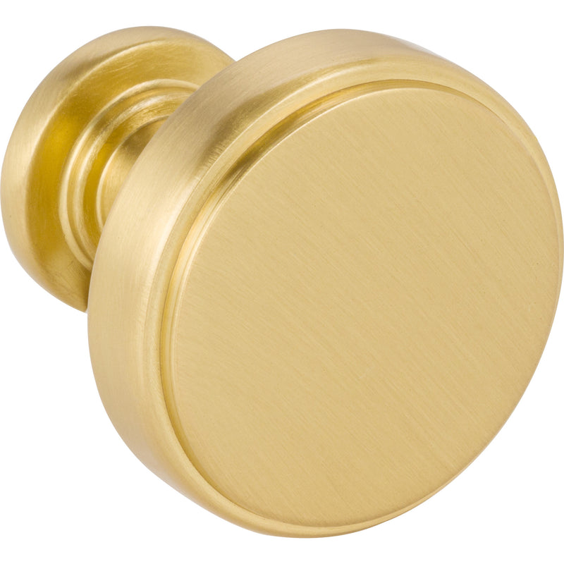 1-1/4" Diameter Brushed Gold Richard Cabinet Knob