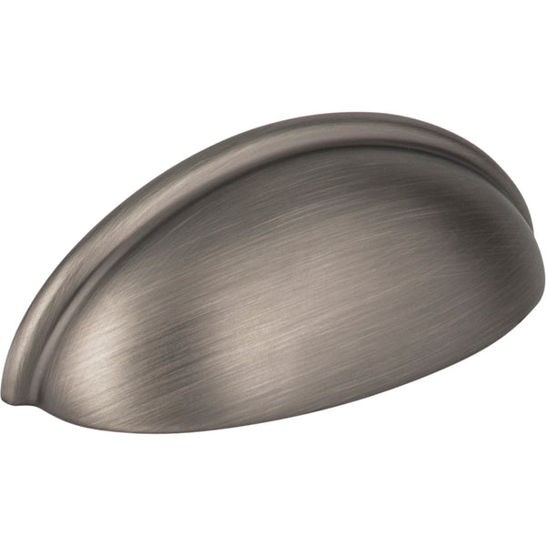 3" Center-to-Center Brushed Pewter Florence Cabinet Cup Pull