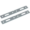 Double 35 Quart Wood Bottom-Mount Soft-close Trashcan Rollout for Door Mounting, Includes Two White Cans and Door Joining Bracket