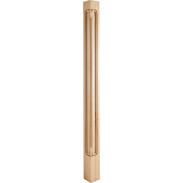 2-3/4" W x 2-3/4" D x 42" H Alder Acanthus Corner Post