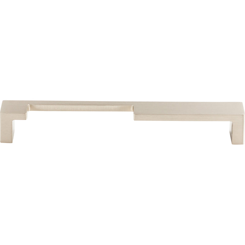 Modern Metro Notch Pull A 7 Inch (c-c) Brushed Satin Nickel