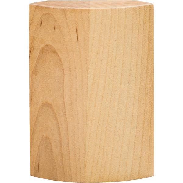 2-11/16" W x 7/8" D x 4" H Poplar Radius Transition Block