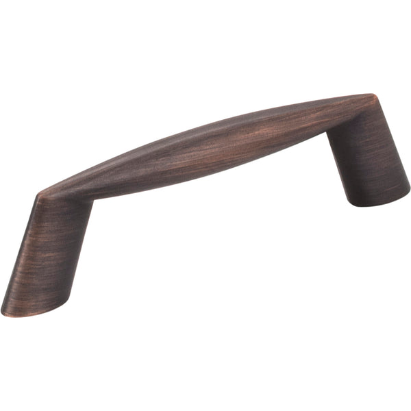 3" Center-to-Center Brushed Oil Rubbed Bronze Zachary Cabinet Pull