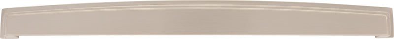 305 mm Center Satin Nickel Square-to-Center Square Renzo Cabinet Cup Pull