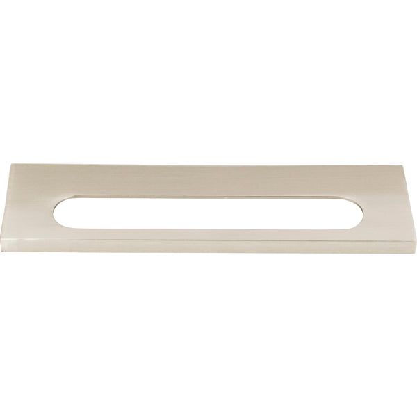 Modern Square Edge Tab Pull 5 1/16 Inch (c-c) Brushed Nickel