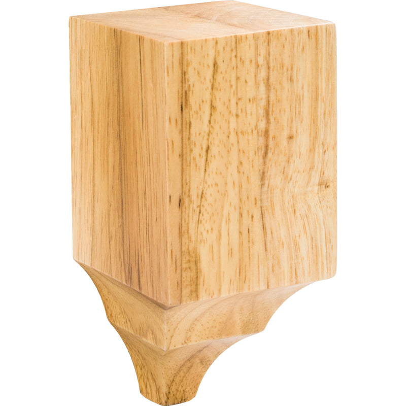3" W x 3" D x 6-1/4" H Rubberwood Inline Cornice Block