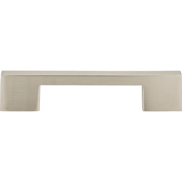 Thin Square Pull 5 1/16 Inch (c-c) Brushed Nickel