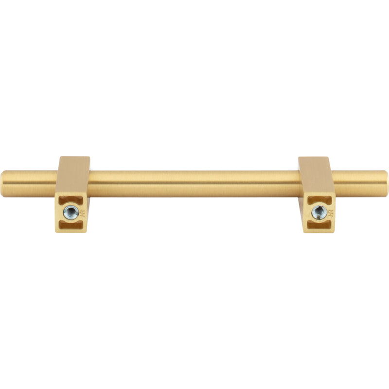 96 mm Center-to-Center Brushed Gold Larkin Cabinet Bar Pull