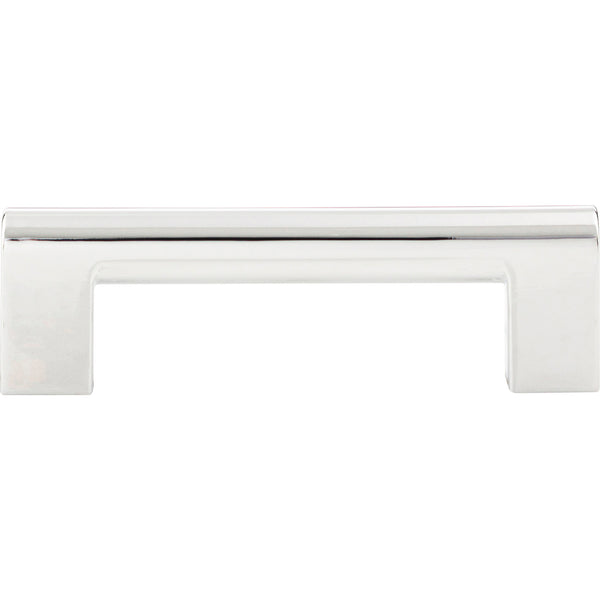 Round Rail Pull 3 3/4 Inch (c-c) Polished Chrome