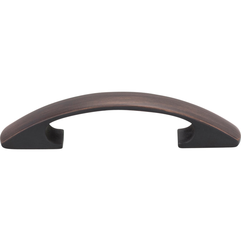 3" Center-to-Center Brushed Oil Rubbed Bronze Arched Strickland Cabinet Pull