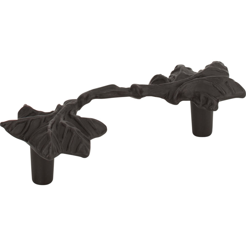 Vineyard Leaf Pull 3 Inch (c-c) Aged Bronze