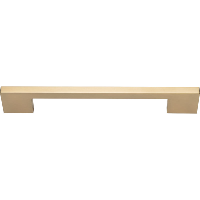 Thin Square Pull 7 9/16 Inch (c-c) Champagne