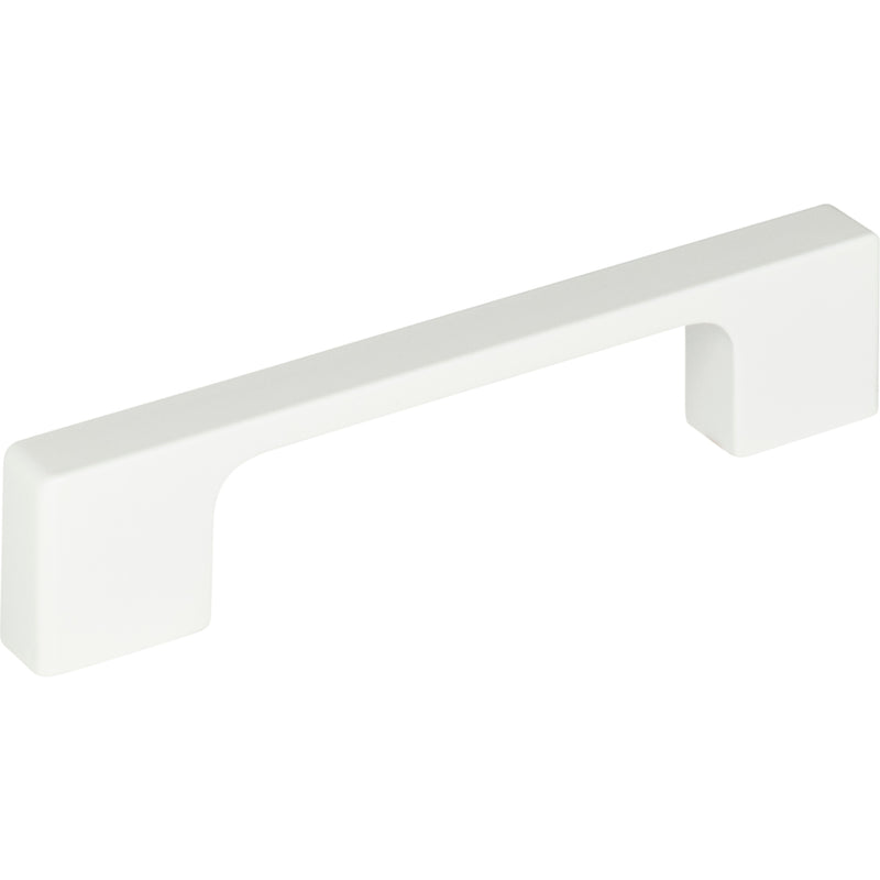 Thin Square Pull 3 3/4 Inch (c-c) High White Gloss