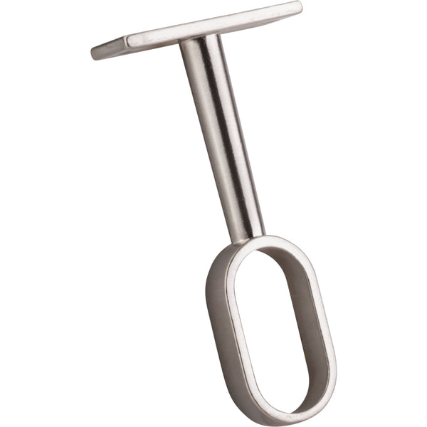 Satin Nickel Center Support Bracket for Oval Closet Rods