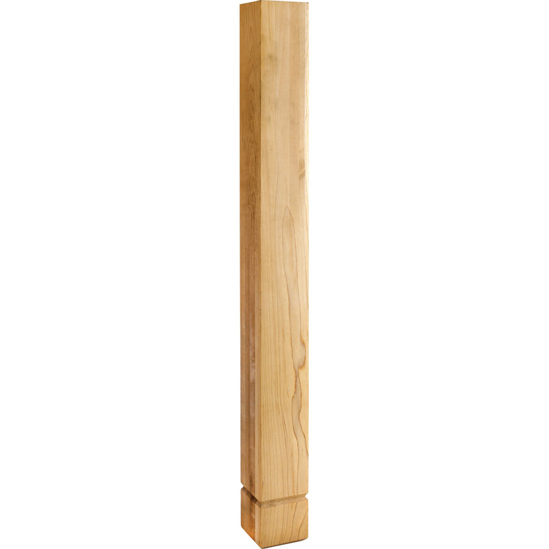 3-1/2" W x 3-1/2" D x 35-1/2" H Maple Shaker Post