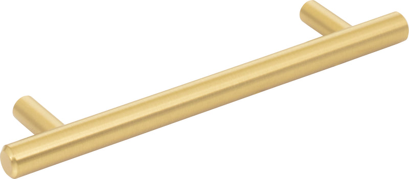 128 mm Center-to-Center Brushed Gold Naples Cabinet Bar Pull