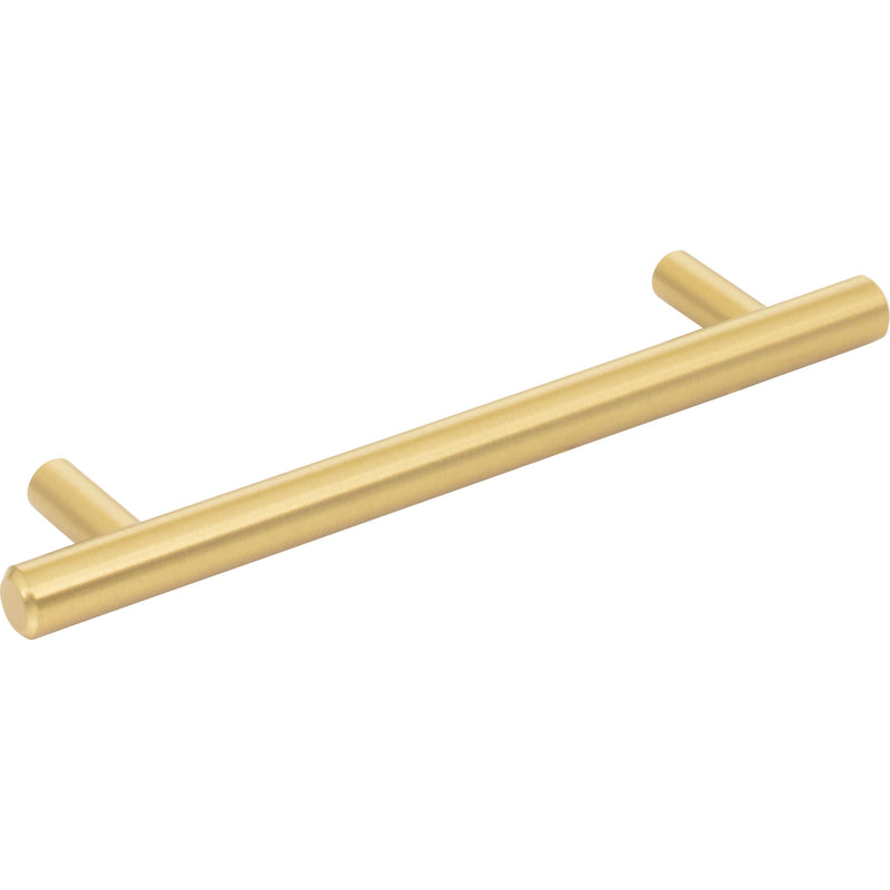 128 mm Center-to-Center Brushed Gold Naples Cabinet Bar Pull