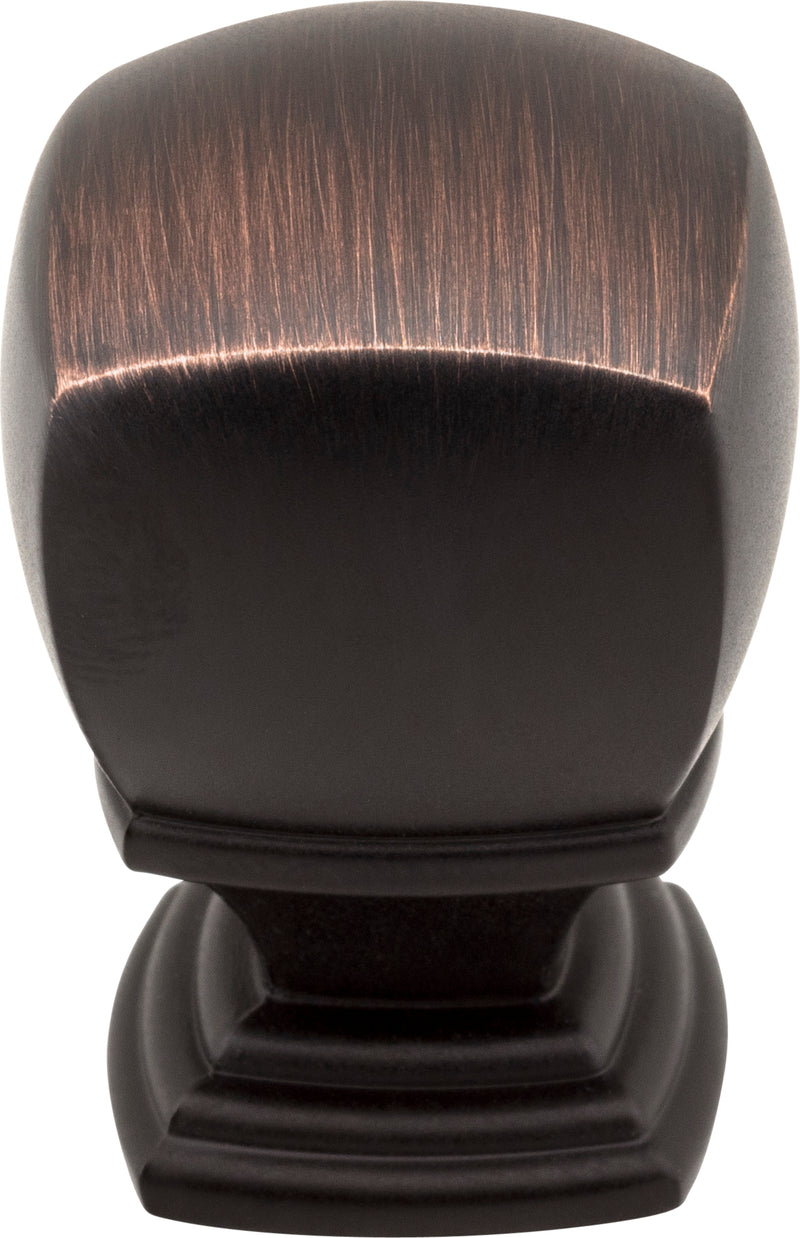 1" Overall Length  Brushed Oil Rubbed Bronze Katharine Cabinet Knob