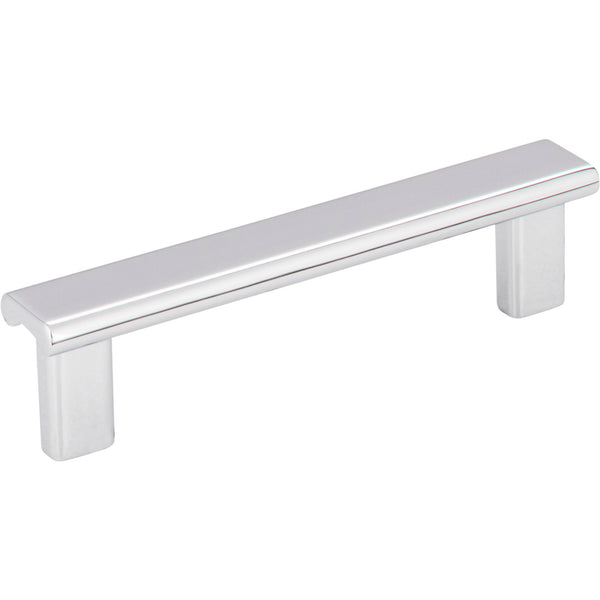 96 mm Center-to-Center Polished Chrome Square Park Cabinet Pull
