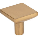 1-1/4" Overall Length Satin Bronze Walker 1 Square Knob