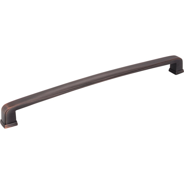 12" Center-to-Center Brushed Oil Rubbed Bronze Square Milan 1 Appliance Handle