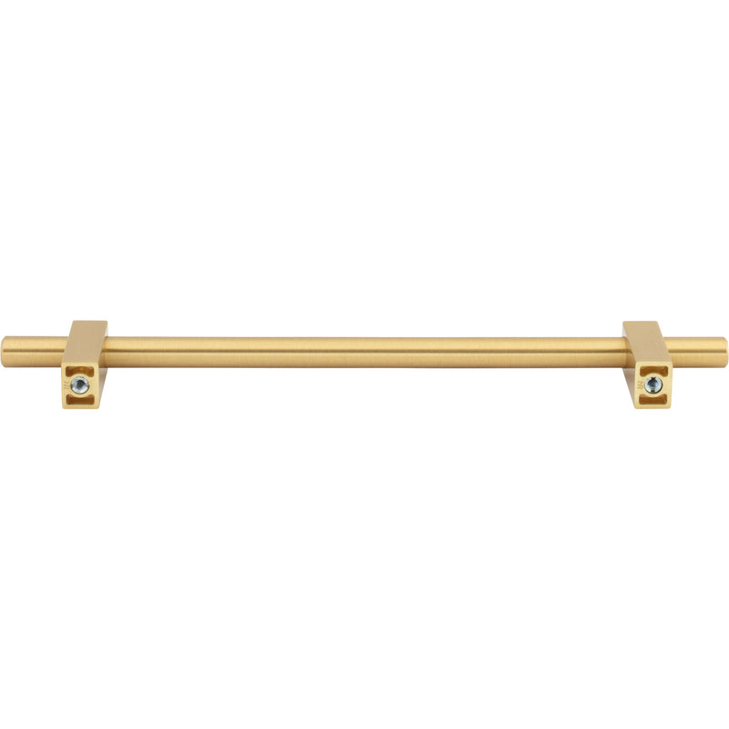 192 mm Center-to-Center Brushed Gold Larkin Cabinet Bar Pull