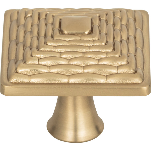 Mandalay Square Knob 1 1/4 Inch Champagne