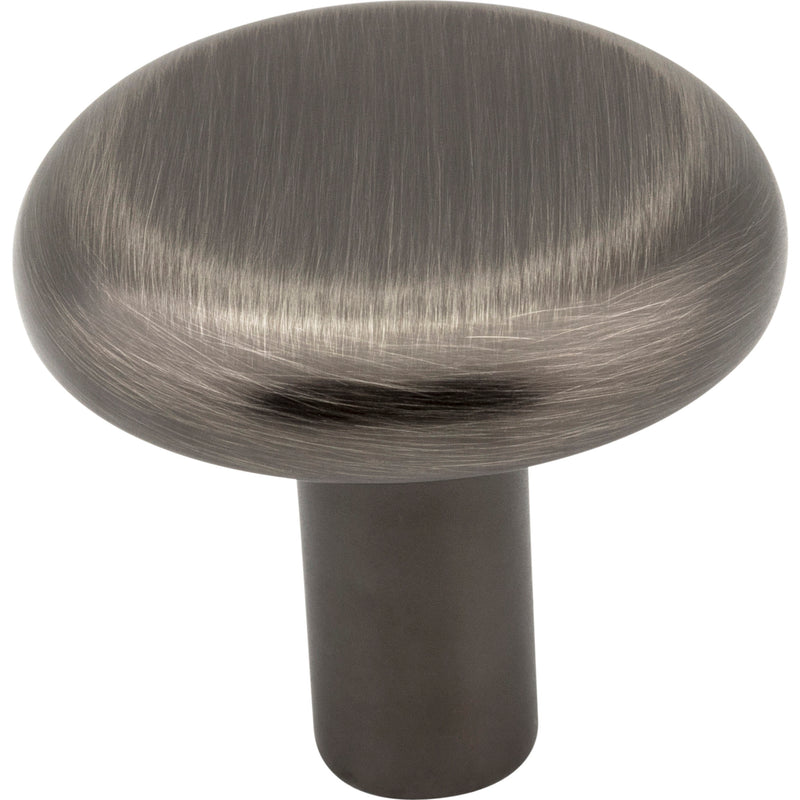 1-1/4" Diameter Brushed Pewter Round Seaver Cabinet Knob